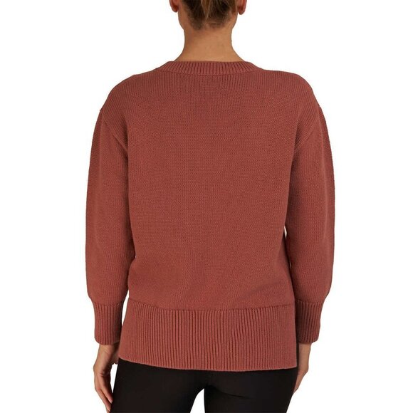 NEW Philosophy Knit Crewneck Sweater | Rust - Picture 2 of 5